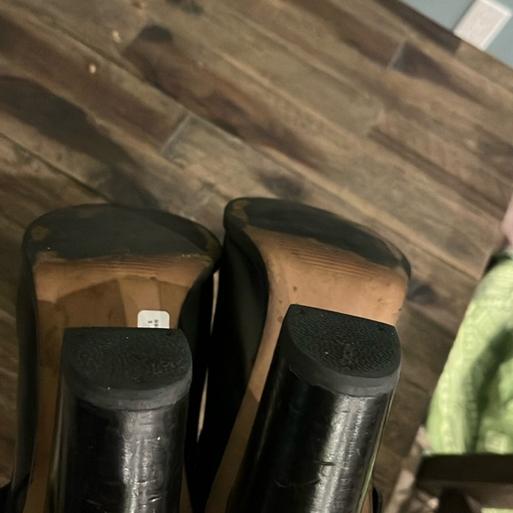 SixtySeven/Anthropologie Leather Ankle Boots chunk Heel - Picture 9 of 16